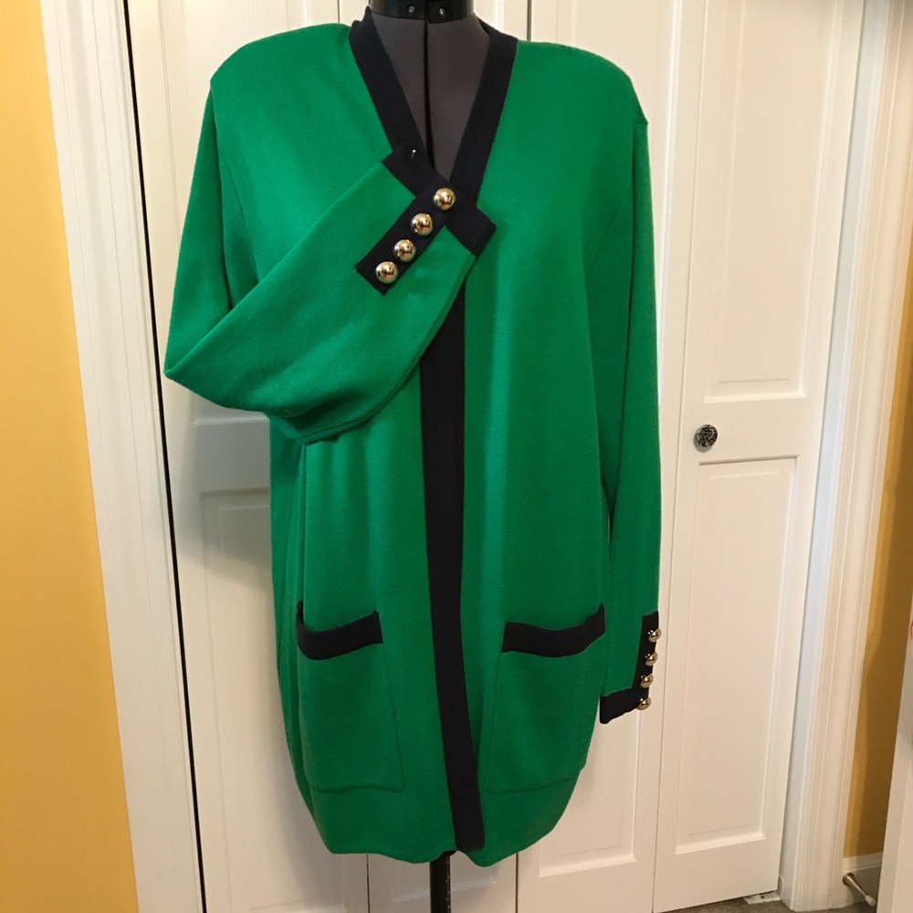 Doncaster Large Green cardigan sweater